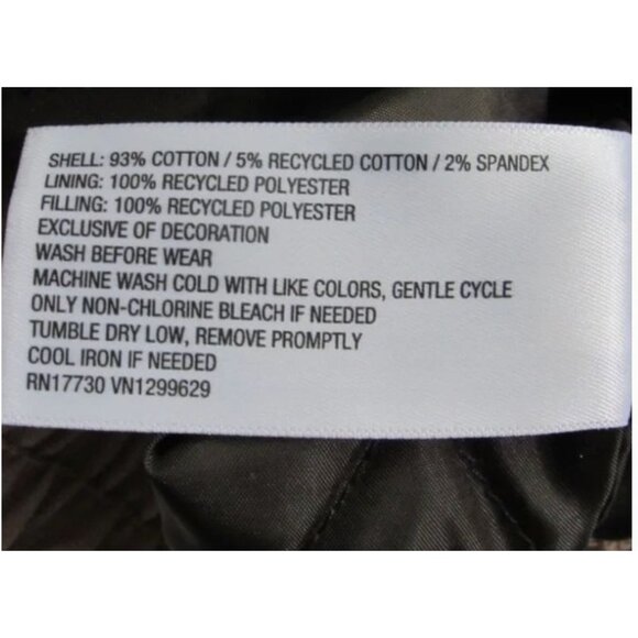 NWT Women's Medium Hooded Canvas Oversized Bomber Jacket w/ Front Pockets, MSRP - Picture 8 of 8